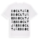 White t-shirt med Bocktjärn ordlek t-shirt