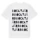 White t-shirt med Bocktjärn ordlek t-shirt