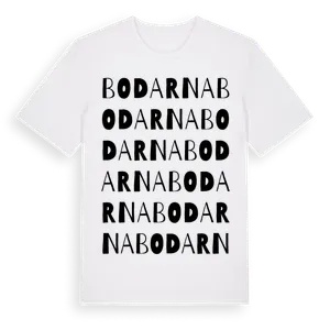 Bodarna ordlek t-shirt – ekologisk bomull t-shirt från Pinshirt