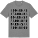 Mid Heather Gray t-shirt med Bodarnas fäbodar ordlek t-shirt