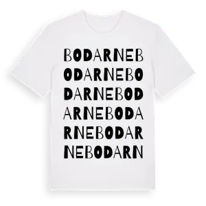 Bodarne ordlek t-shirt – ekologisk bomull t-shirt från Pinshirt