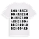 White t-shirt med Bodarne ordlek t-shirt