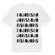 White t-shirt med Bojons ordlek t-shirt