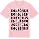 Pink Cotton t-shirt med Bojsenburg ordlek t-shirt