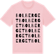Pink Cotton t-shirt med Bolberget ordlek t-shirt