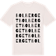 Vintage White t-shirt med Bolberget ordlek t-shirt