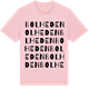 Pink Cotton t-shirt med Bolheden ordlek t-shirt