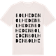 Vintage White t-shirt med Bolheden ordlek t-shirt