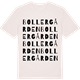 Vintage White t-shirt med Bollergården ordlek t-shirt