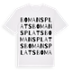 Bomans plats ordlek t-shirt
