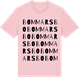 Pink Cotton t-shirt med Bommarsbo ordlek t-shirt