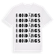 White t-shirt med Bondängs ordlek t-shirt