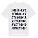 White t-shirt med Bondarvet ordlek t-shirt