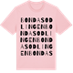 Pink Cotton t-shirt med Bondasodlingen ordlek t-shirt
