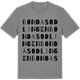 Mid Heather Gray t-shirt med Bondasodlingen ordlek t-shirt