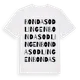White t-shirt med Bondasodlingen ordlek t-shirt