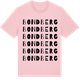 Pink Cotton t-shirt med Bondberg ordlek t-shirt