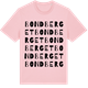 Pink Cotton t-shirt med Bondberget ordlek t-shirt
