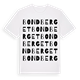 White t-shirt med Bondberget ordlek t-shirt