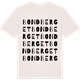 Vintage White t-shirt med Bondberget ordlek t-shirt