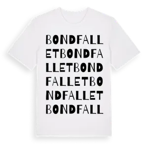 Bondfallet ordlek t-shirt – ekologisk bomull t-shirt från Pinshirt