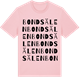 Pink Cotton t-shirt med Bondsälen ordlek t-shirt