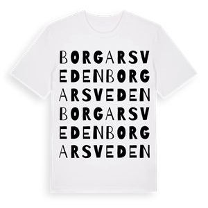 Borgarsveden ordlek t-shirt – ekologisk bomull t-shirt från Pinshirt