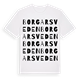 Borgarsveden ordlek t-shirt