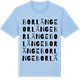 Blue Soul t-shirt med Borlänge ordlek t-shirt