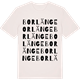 Vintage White t-shirt med Borlänge ordlek t-shirt