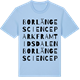 Blue Soul t-shirt med Borlänge Science Park Framtidsdalen ordlek t-shirt
