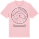 Pink Cotton t-shirt med Borlänge Science Park Framtidsdalen t-shirt