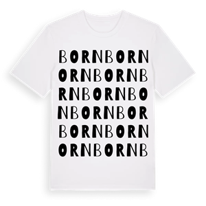 Born ordlek t-shirt – ekologisk bomull t-shirt från Pinshirt