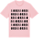 Pink Cotton t-shirt med Born ordlek t-shirt