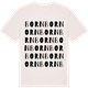 Vintage White t-shirt med Born ordlek t-shirt