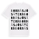 White t-shirt med Bornåsjösätern ordlek t-shirt