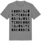 Mid Heather Gray t-shirt med Bornåsjösätern ordlek t-shirt