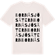 Vintage White t-shirt med Bornåsjösätern ordlek t-shirt