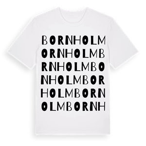 Bornholm ordlek t-shirt – ekologisk bomull t-shirt från Pinshirt