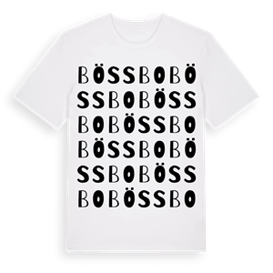 Bössbo ordlek t-shirt – ekologisk bomull t-shirt från Pinshirt