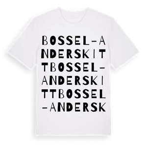Bossel-Anderskitt ordlek t-shirt – ekologisk bomull t-shirt från Pinshirt