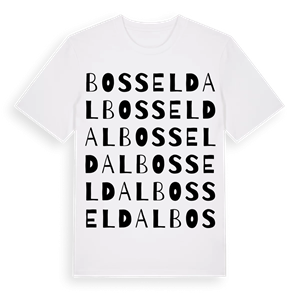 Bosseldal ordlek t-shirt – ekologisk bomull t-shirt från Pinshirt