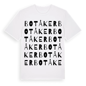 Botåker ordlek t-shirt – ekologisk bomull t-shirt från Pinshirt
