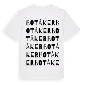 Botåker ordlek t-shirt – ekologisk bomull t-shirt från Pinshirt