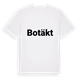 White t-shirt med Botäkt fetstil t-shirt