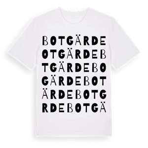 Botgärde ordlek t-shirt – ekologisk bomull t-shirt från Pinshirt