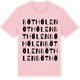 Pink Cotton t-shirt med Böthölen ordlek t-shirt