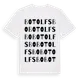White t-shirt med Botolfsbo ordlek t-shirt