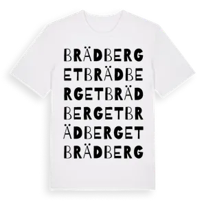 Brädberget ordlek t-shirt – ekologisk bomull t-shirt från Pinshirt