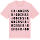 Pink Cotton t-shirt med Bragdens ordlek t-shirt
